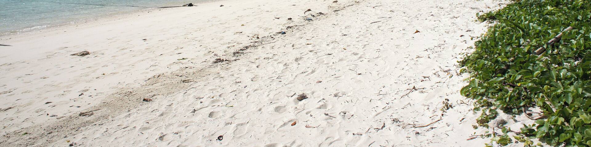 Kabira Bay of Ishigaki Island in Ishigaki City, Okinawa Prefecture, Japan. It is one of the Japan's Places of Scenic Beauty.