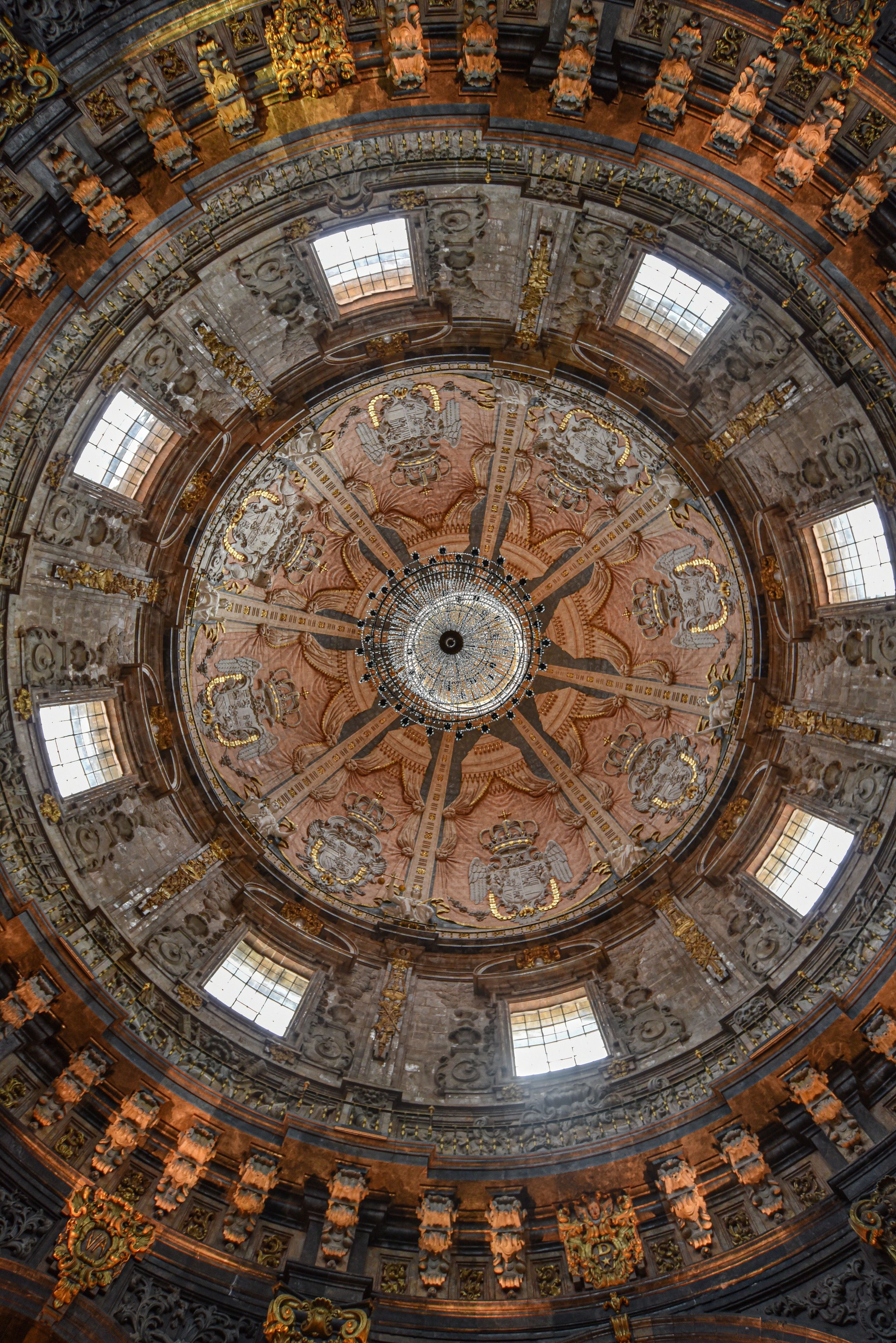 Loyola, Spain - 14 August 2021: Interior views of the Sanctuary of Loyola Basilica, Basque Country, Spain