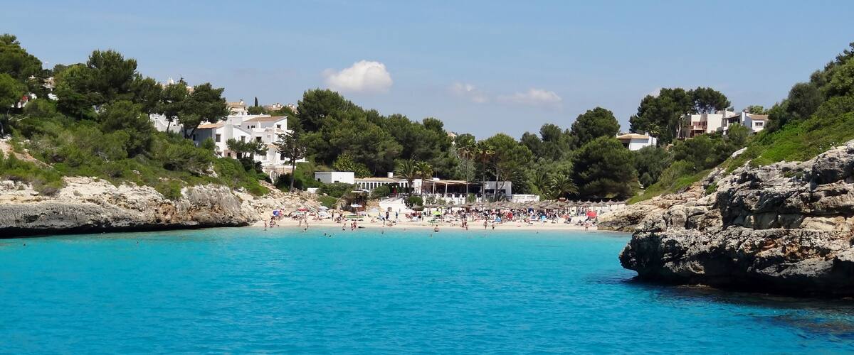 Cala Anguila in der Gemeinde Manacor, Mallorca, Spanien