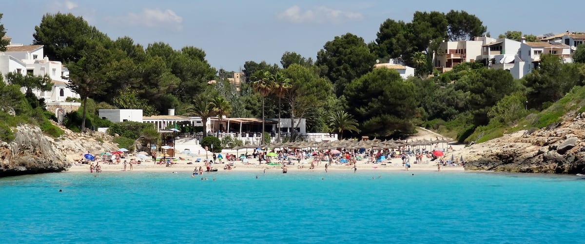 Cala Anguila in der Gemeinde Manacor, Mallorca, Spanien