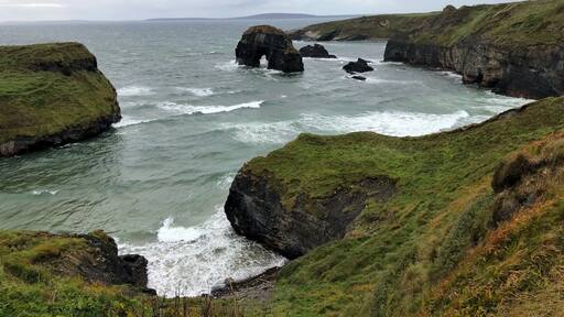Nuns beach at Ballybunnion, not a beach to get down to but the ladies beach is great for beach fun and fantastic for surfing