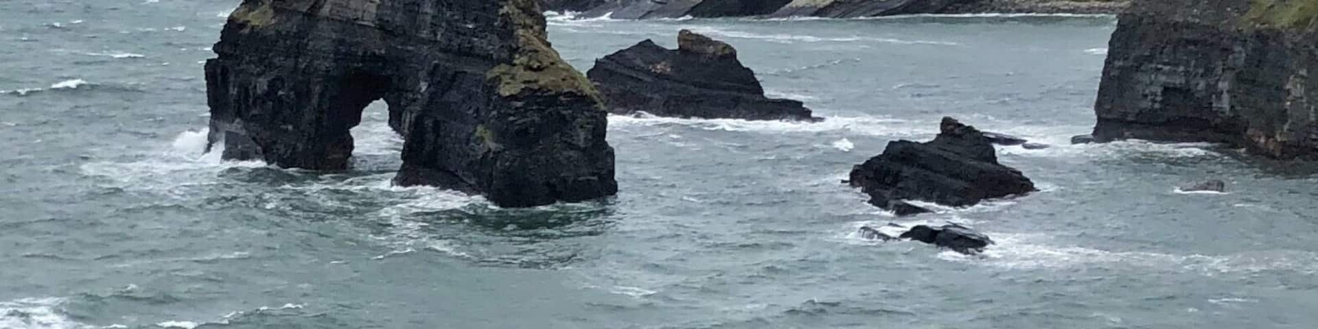Nuns beach is very dramatic but I prefer Ladies Beach just a short walk away. Nuns beach has no real access to the sand.