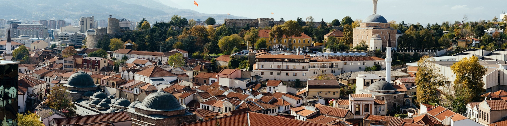 Panoramic view of the old Skopje Bazaar