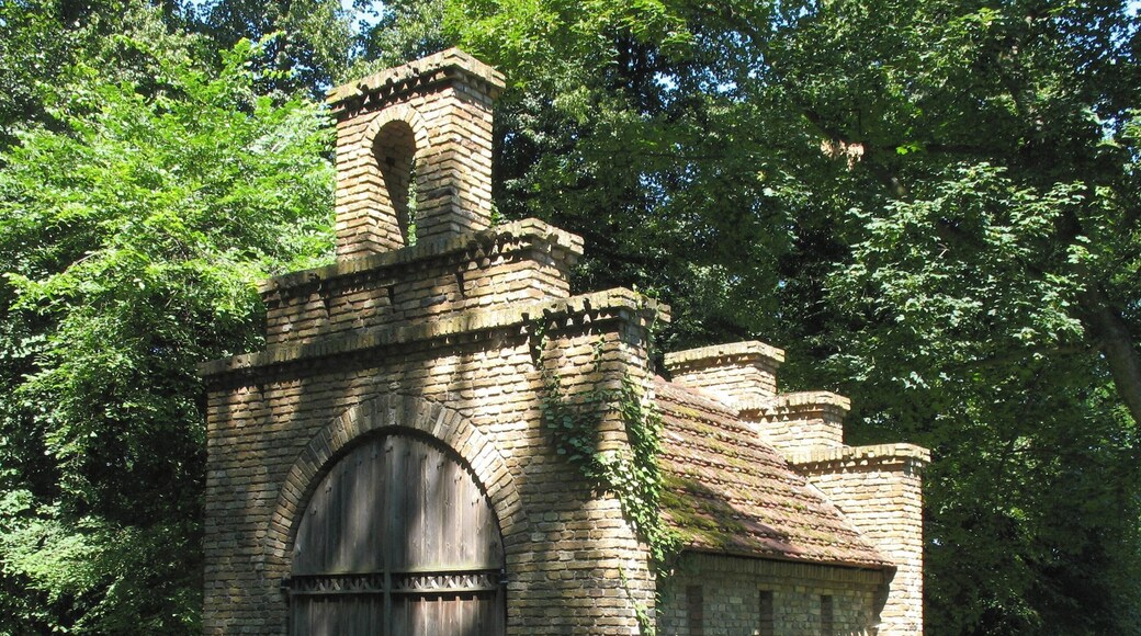 Former fire engine house in Werder-Petzow in Brandenburg, Germany