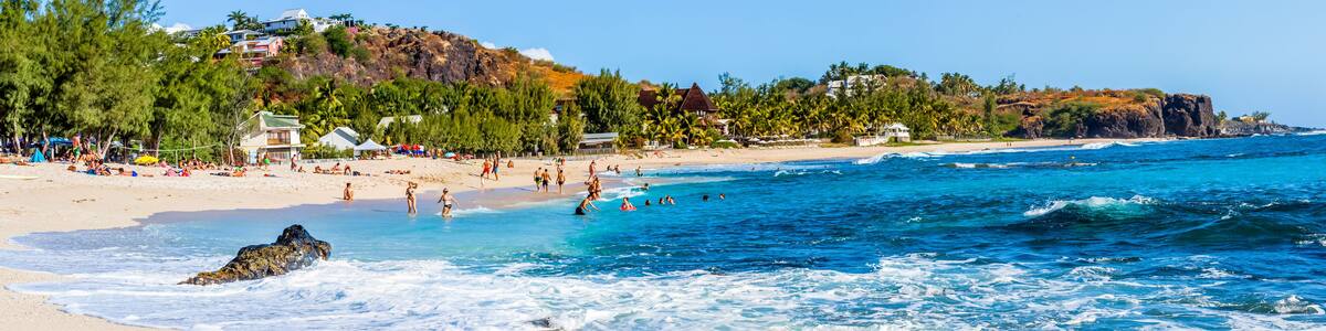 Plage de Boucan Canot, Saint-Gilles-les-Bains, île de la Réunion