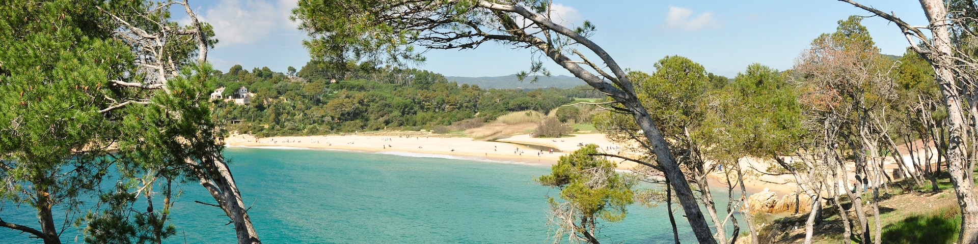 Panorámica playa Cap Roig, Costa Brava