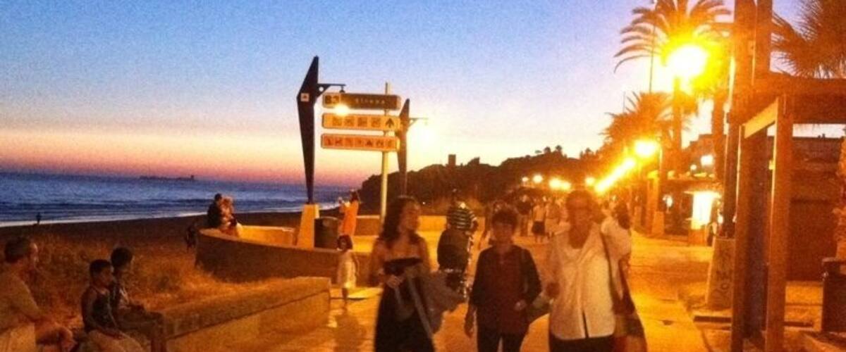 La Barrosa by night. Calm and cosy.