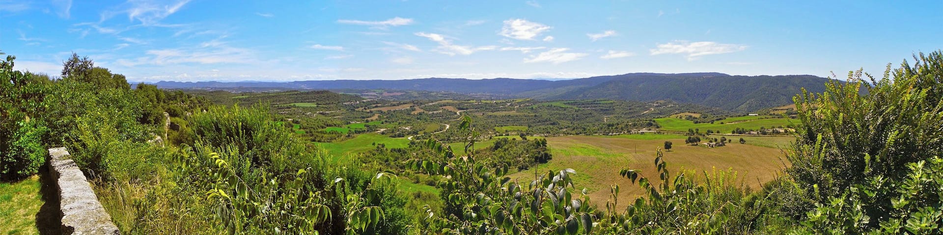 Santa Maria de la Guàrdia, panorama a llevant