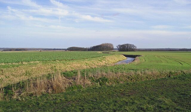 The Old River Ancholme This sinuous drain is the course of the Old River Ancholme.