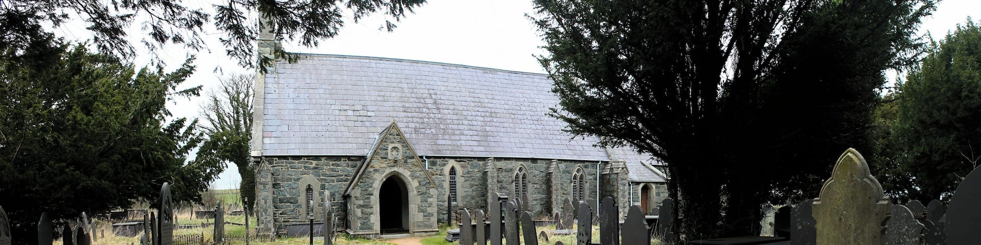 St Cedol, Pentir, gwynedd, North Wales. Registered by Cadw as a Grdae II Listed Building.