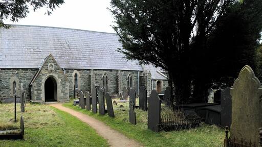 St Cedol, Pentir, gwynedd, North Wales. Registered by Cadw as a Grdae II Listed Building.