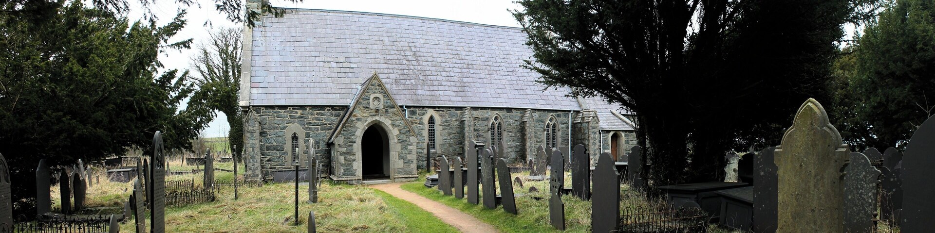 St Cedol, Pentir, gwynedd, North Wales. Registered by Cadw as a Grdae II Listed Building.