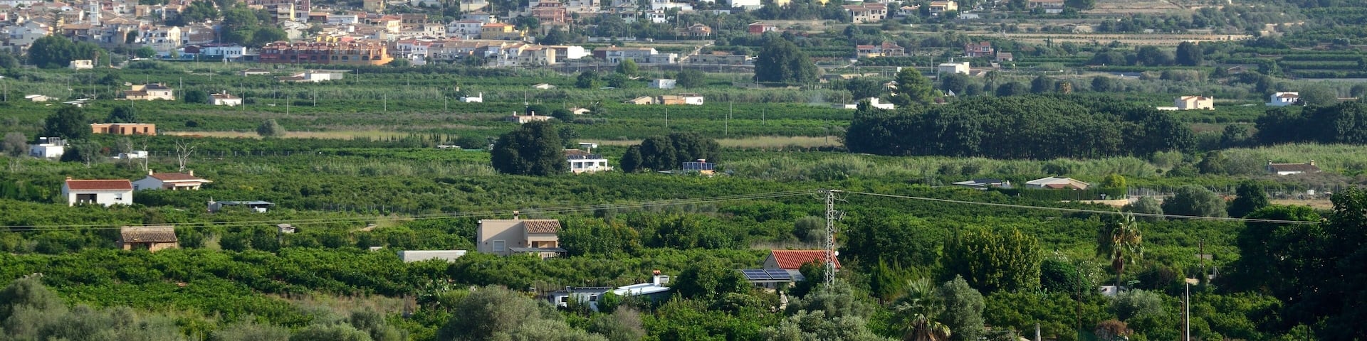 Montañas de la Costa Blanca cerca de Benidoleig, provincia de Alicante, Comunidad Valenciana, España.