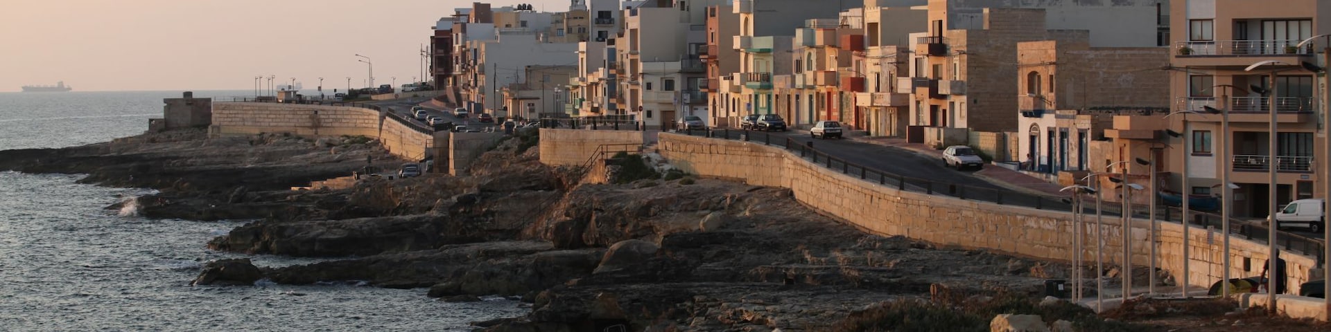 Xgħajra waterfront at sunrise
