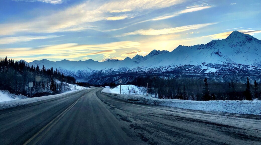 I’ve driven both Parks and Glenn’s Hwy in their entirety during winter and it’s just beautiful #Alaska #Adventure