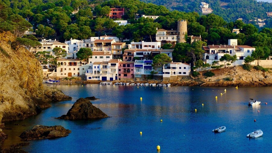 Beautiful village of Sa Tuna in a small Cala. The coastal path allows multiple views of sea and village.