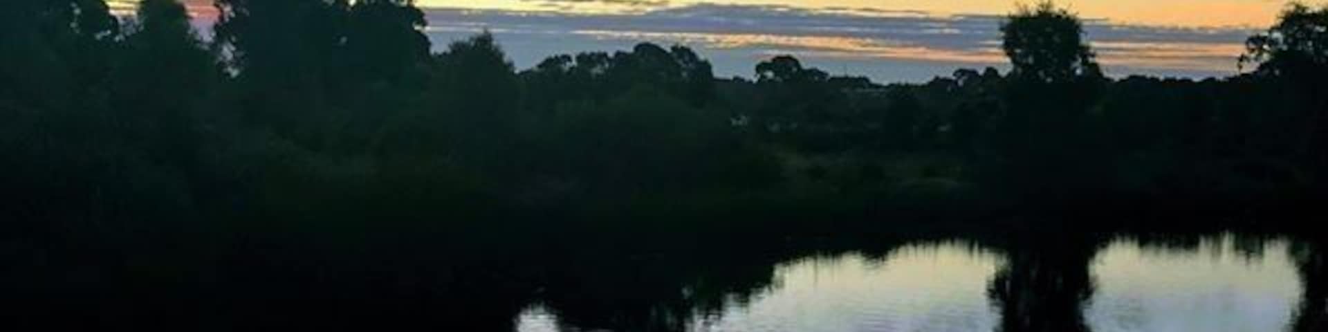 Sunset over the duck pond at Reynella, South Australia