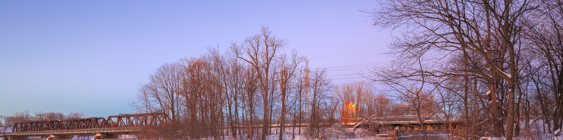 Frozen Riviere des Prairies Montreal Canada