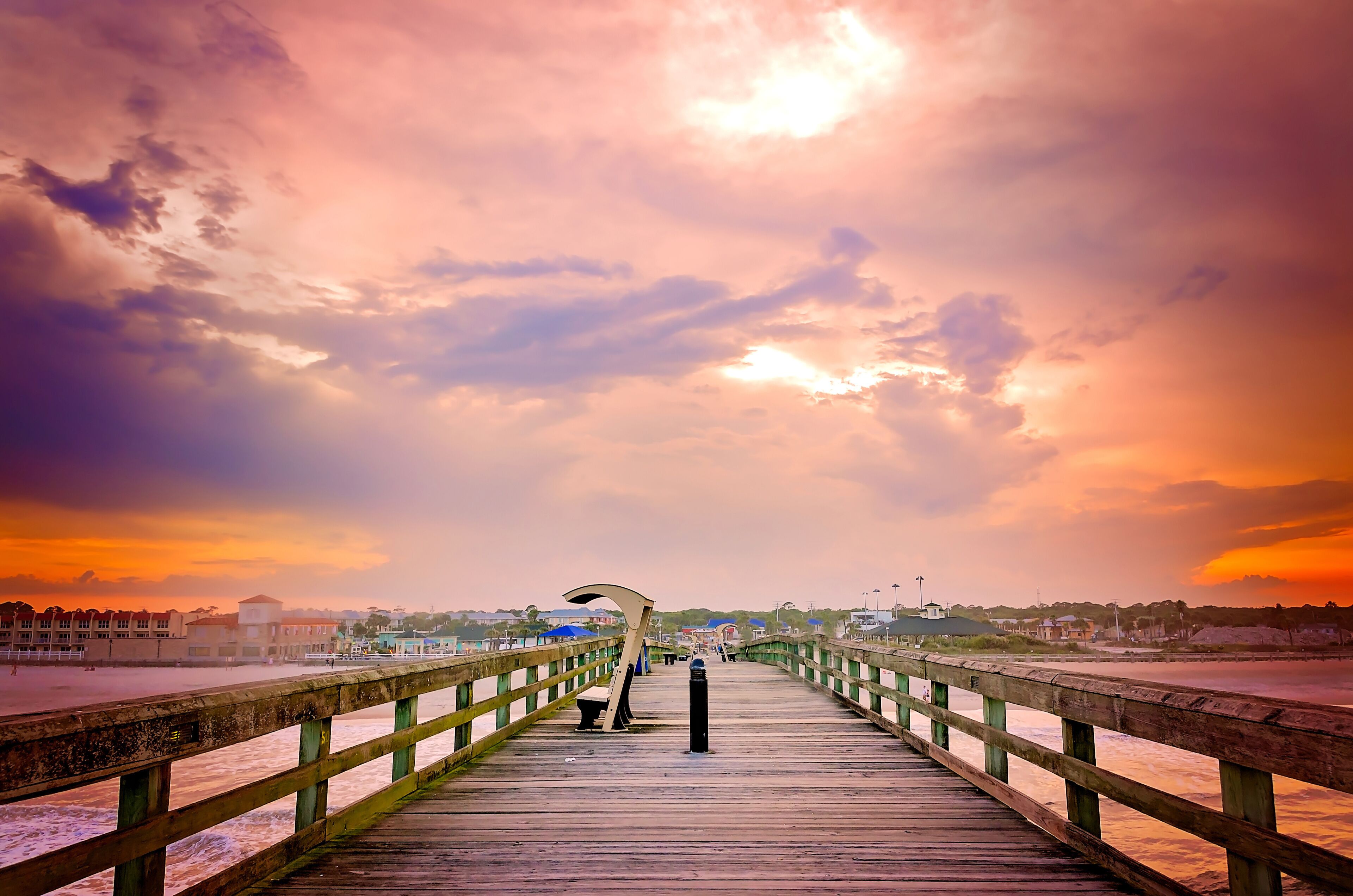 St. Johns County Ocean Pier in St. Augustine Florida
