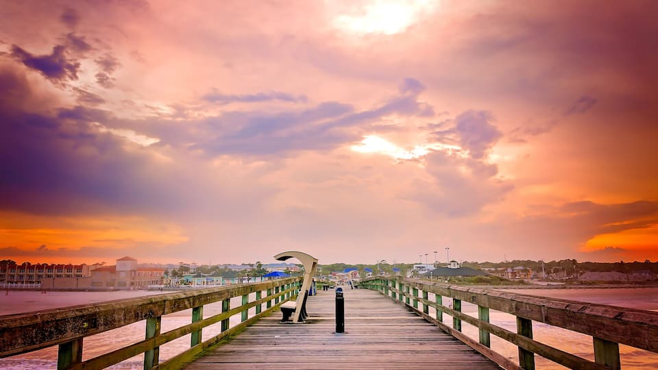 St. Johns County Ocean Pier in St. Augustine Florida