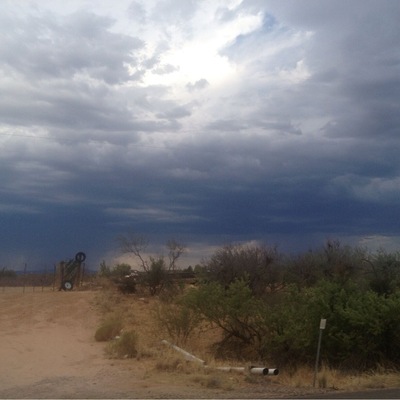 Monsoon storm this evening...