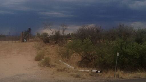 Monsoon storm this evening...