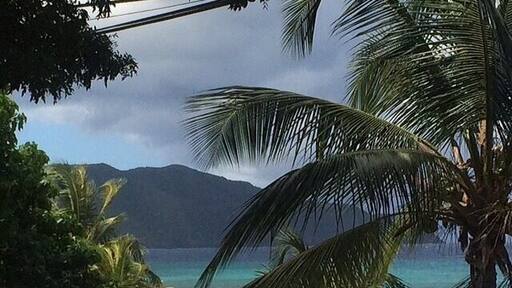 Northshore of St. Croix, taken from the porch of a delicious restaurant called eat. Famous diving spot, The Wall, located off this beach.