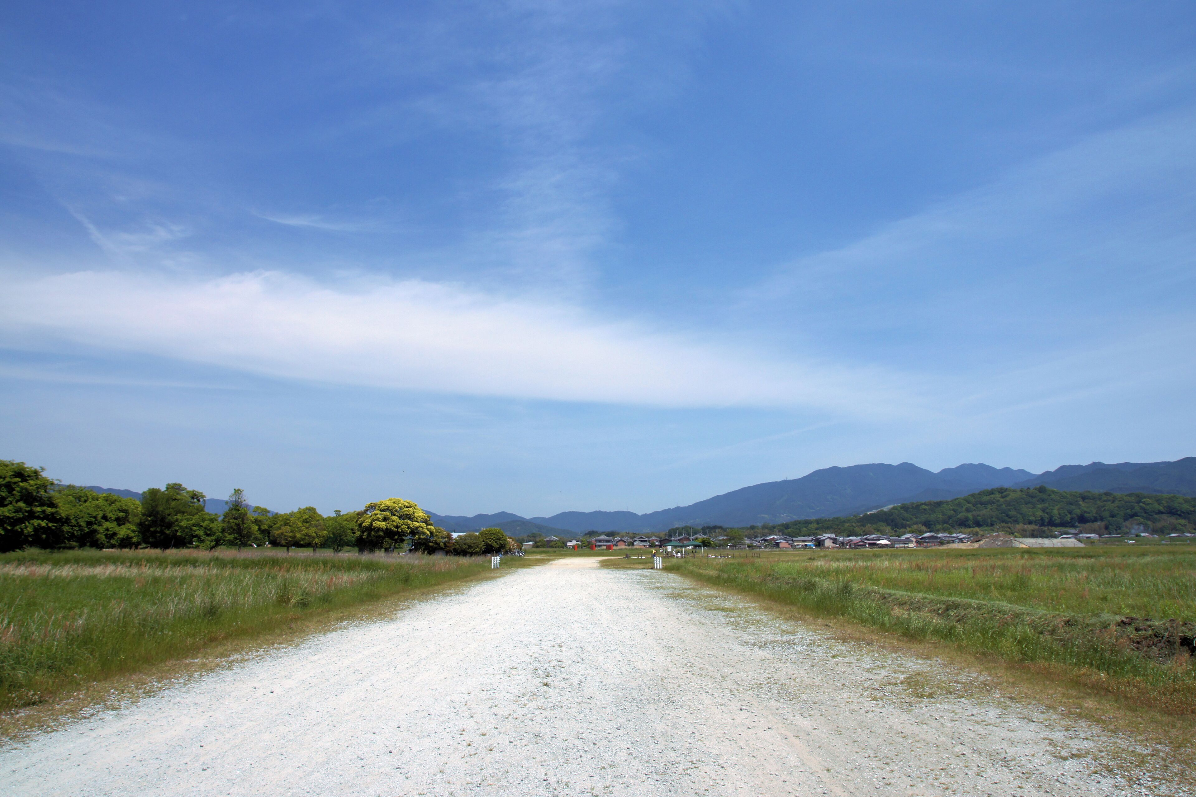 Fujiwara-kyō ruins in Kashihara, Nara prefecture, Japan