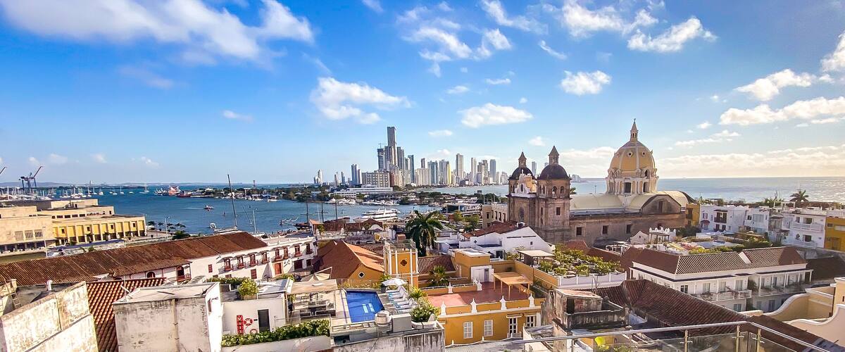 Streets of Cartagena in Colombia