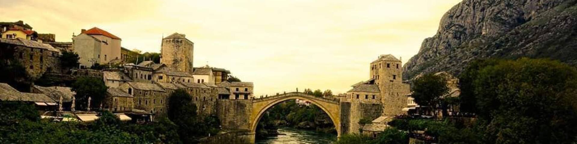 Travel to Mostar in Bosnia and see the old bridge where for a few euro someone from the dive club will jump off it for your entertainment!