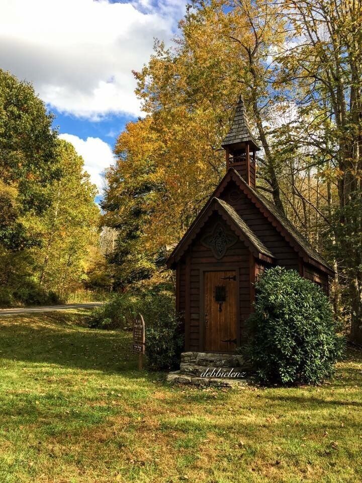 Fall time at St Jude's Chapel of Hope in the very small and quaint town of Trust NC along the Appalachian Medley scenic byway. It's a wonderful spot to stop for a moment and reflect. Always open. 
