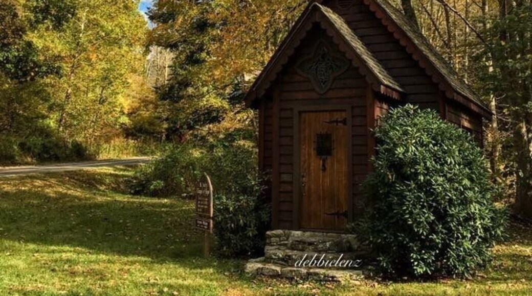 Fall time at St Jude's Chapel of Hope in the very small and quaint town of Trust NC along the Appalachian Medley scenic byway. It's a wonderful spot to stop for a moment and reflect. Always open.