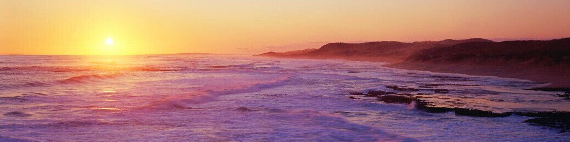 Australia, Victoria, sunset along Shipwreck Coast