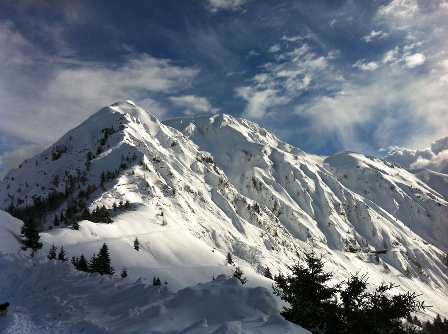 snow and sun