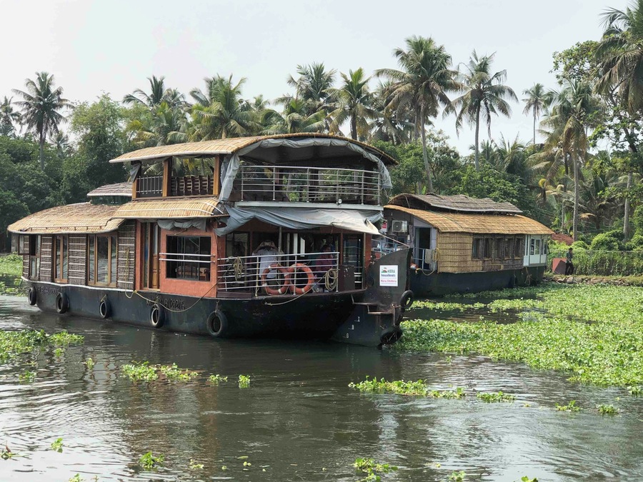The backwaters in Kerala are lovely. Spending a relaxing night on a houseboat was definitely a really cool thing to do.