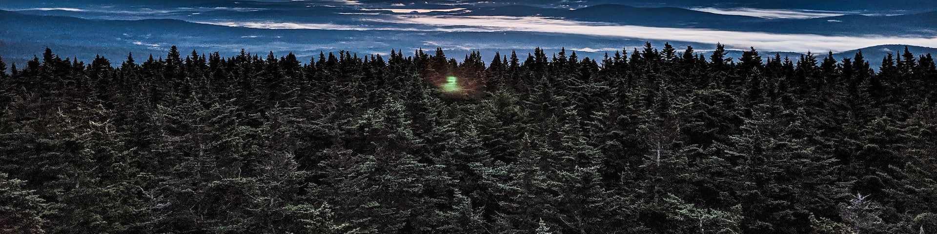 Sunrise at the Glastenbury Mountain Fire Tower on the Appalachian Trail. We didn't intentionally wake up for sunrise, but our habit on our Thru-Hike has been to rise around 0430 and 0500, so we're usually warming up with the sun.