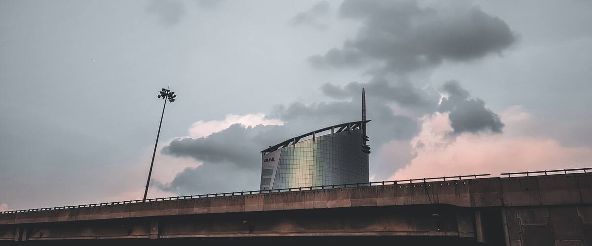 Gurugram/Gurgaon, Haryana, India - Evening traffic in Cybercity in Gurgaon (Haryana)