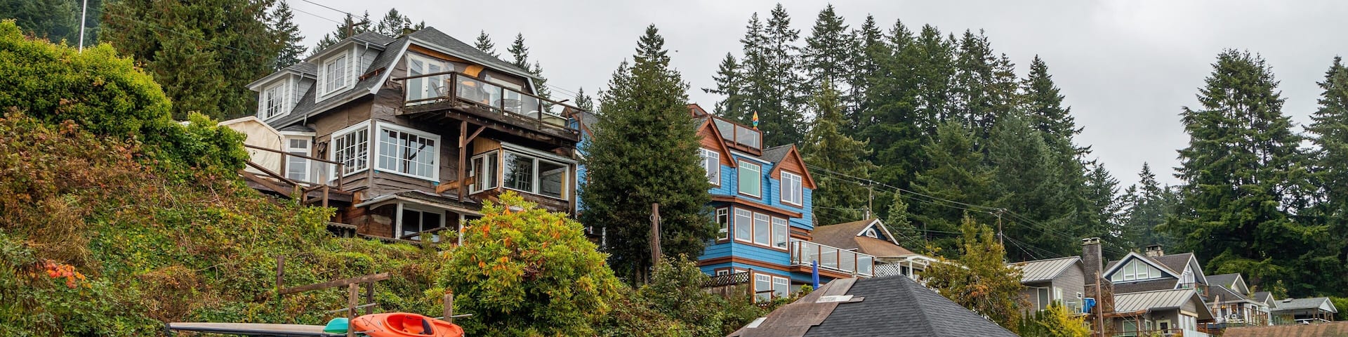 Granthams Landing which includes a river or creek and a small town or village