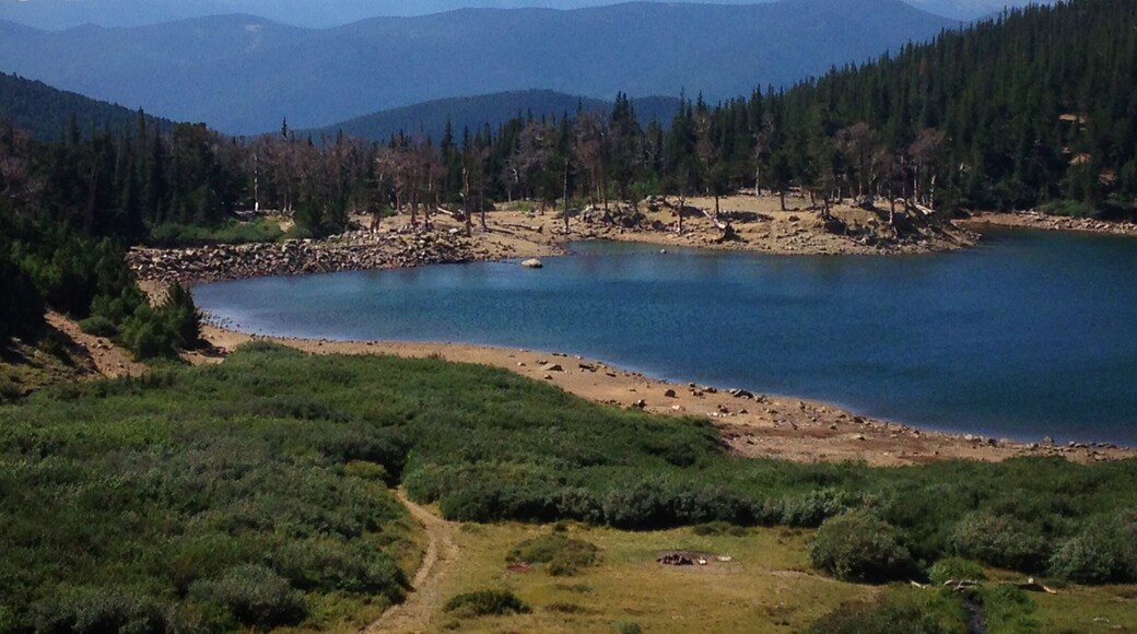 On top of the glacier overlooking St. Mary's Lake #hiking