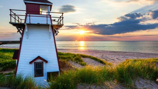Sunset at Covehead Harbour Lighthouse, PEI