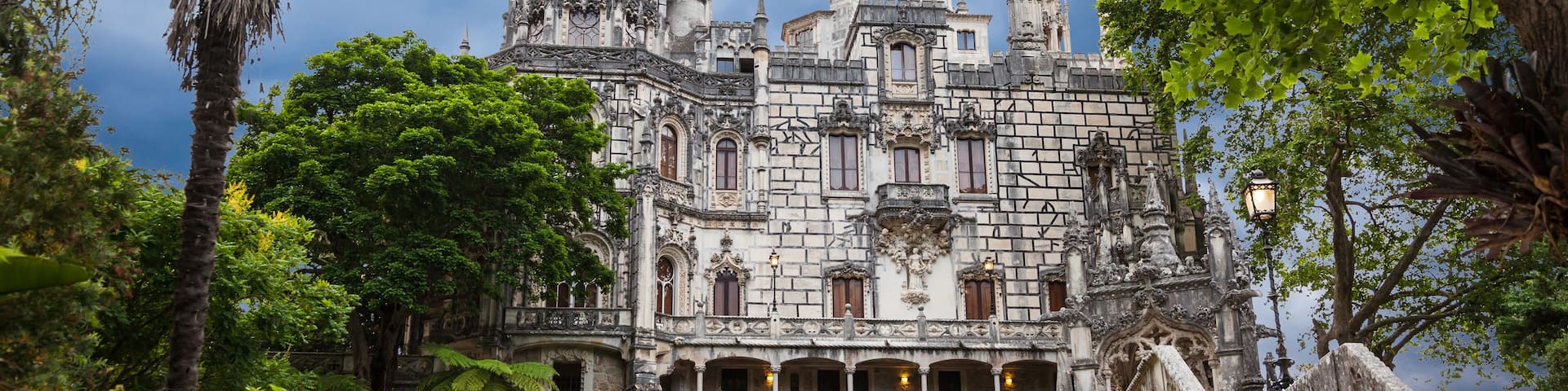 Quinta da Regaleira in Sintra, Portugal. In the palace and the park are hidden symbols related to alchemy, Masonry, the Knights Templar, and the Rosicrucians