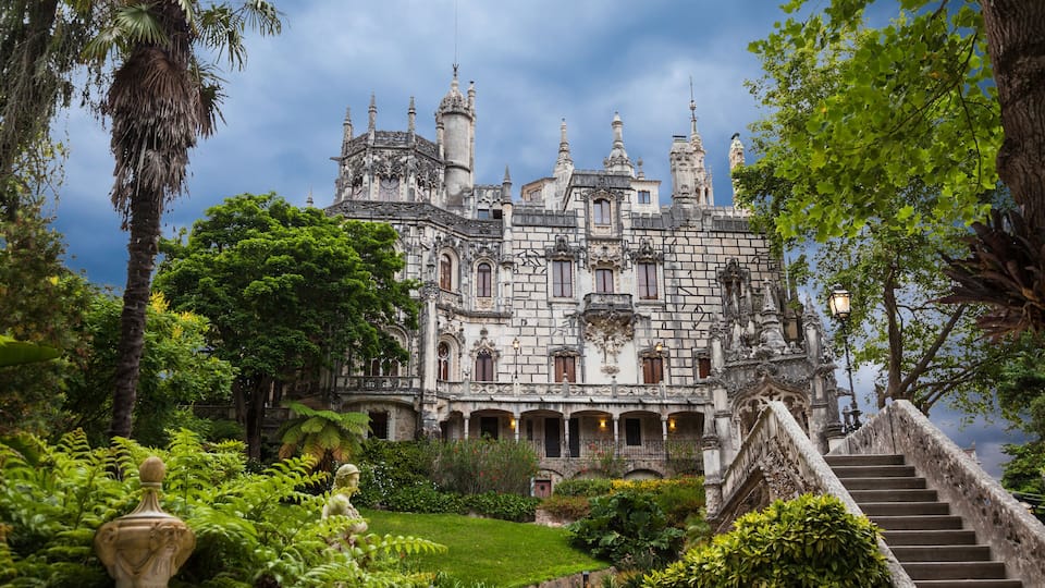 Quinta da Regaleira in Sintra, Portugal. In the palace and the park are hidden symbols related to alchemy, Masonry, the Knights Templar, and the Rosicrucians