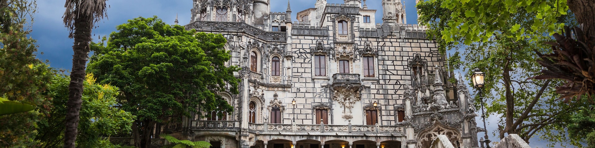 Quinta da Regaleira in Sintra, Portugal. In the palace and the park are hidden symbols related to alchemy, Masonry, the Knights Templar, and the Rosicrucians