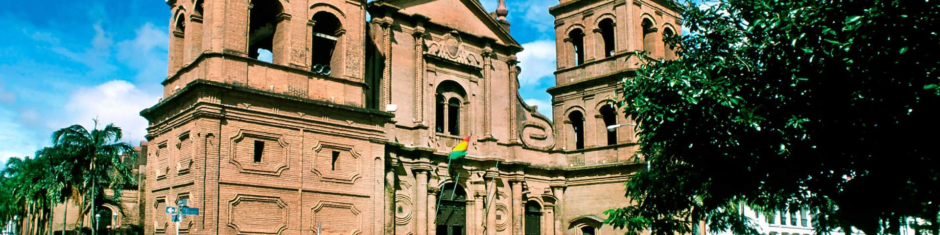 Catedral da Cidade de Santa Cruz de La Sierra na Bolivia.