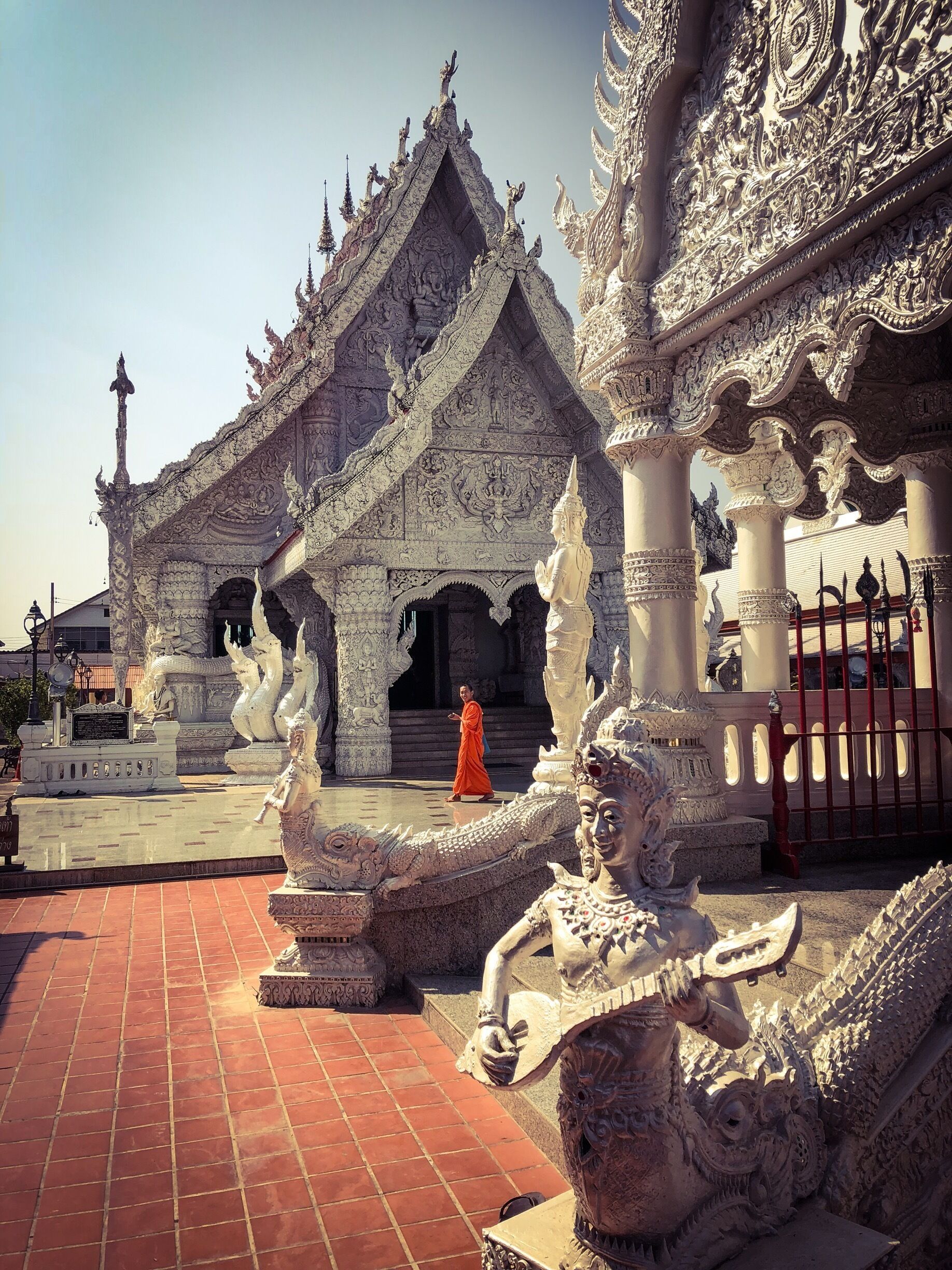 A temple with intricate carvings and statues.