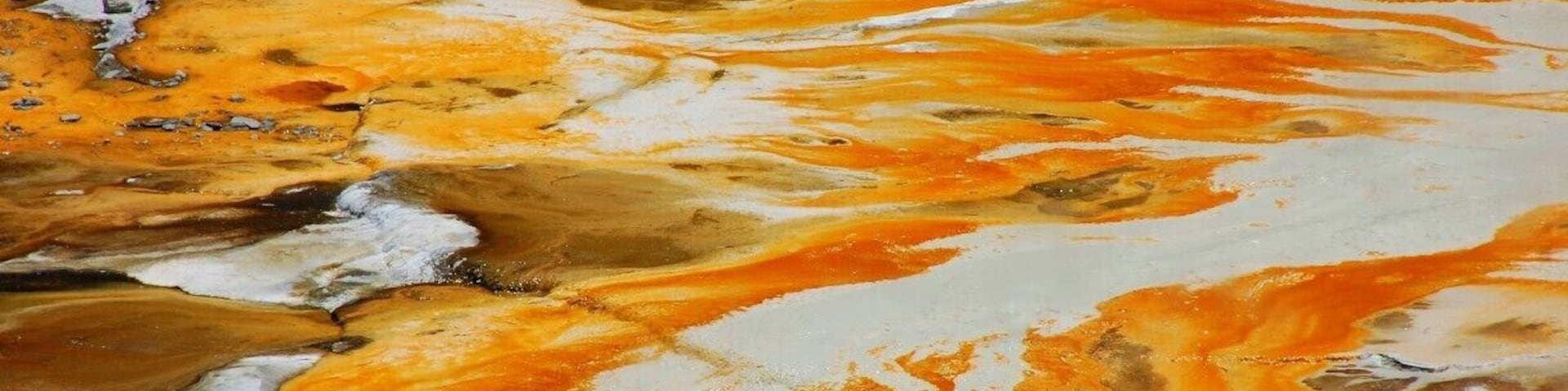 The vibrant silica terraces at the Orakei Korako geothermal park