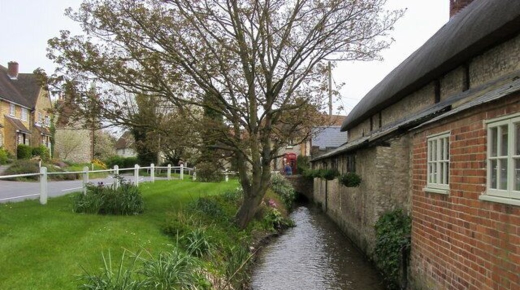 Stream by the B480 road in Cuxham, Oxfordshire