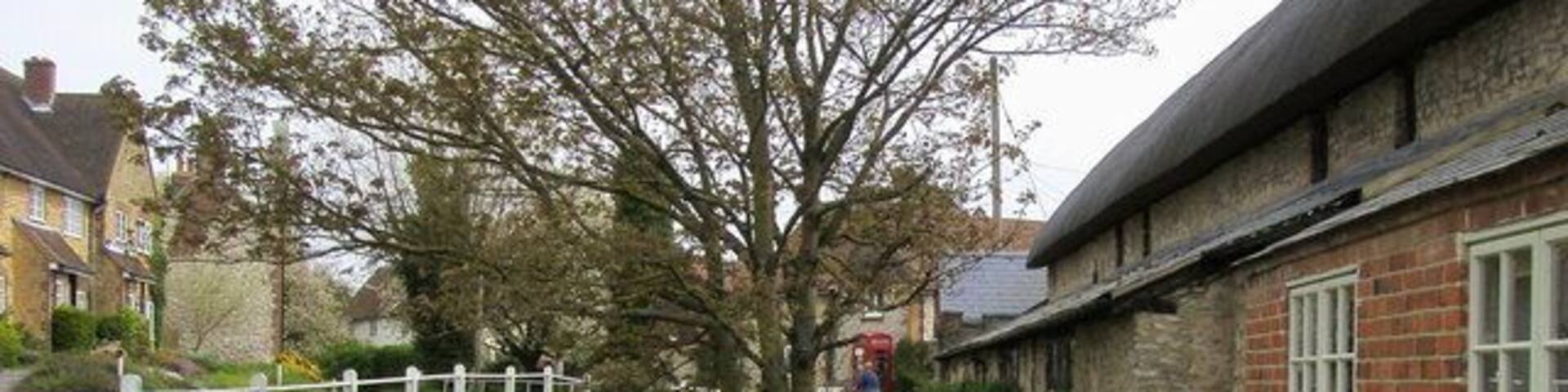 Stream by the B480 road in Cuxham, Oxfordshire