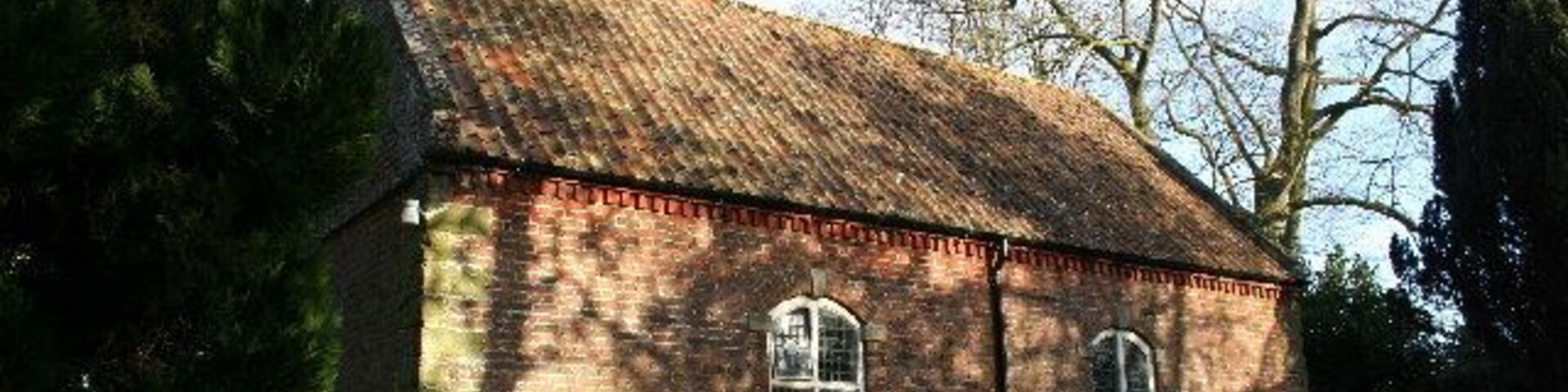 St.Helen's church, Aswardby, Lincs. 1747 stone church with brick dressing to the south side.
