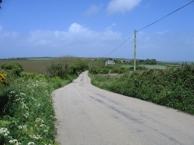 Toward Castle Kayle. Looking north toward Castle Kayle farm